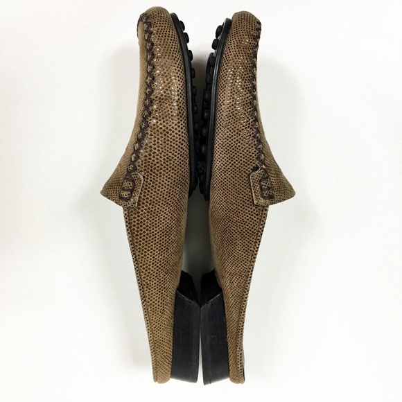 Stuart Weitzman Reptile Print Mules - Picture 3 of 6